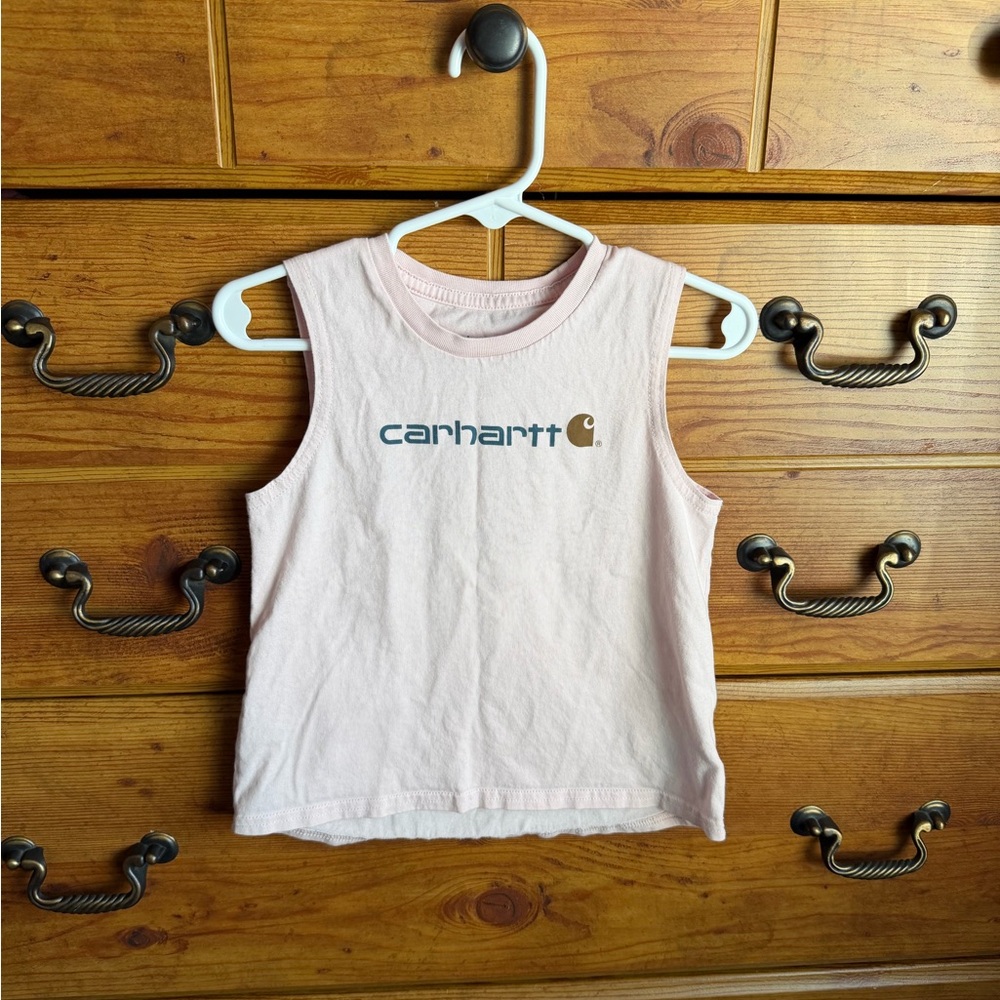 Carhartt toddler camping sleeveless graphic t-shirt 4T